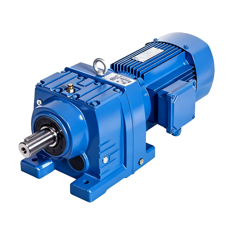 Helical Speed Reducer Cast Iron Housing R Series Flange Mounted AC Motor Foot Mounted High Overload Capacity